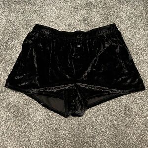Black Velvet Women's Sleep Shorts